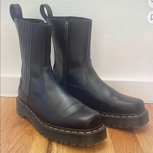Black Leather Men's Boots